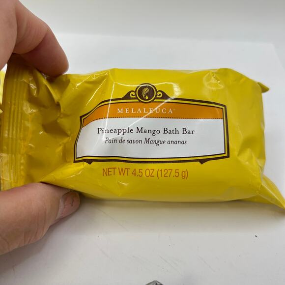 Lot of 3 Melaleuca Bath Bars Platinum Bar, Gold Bar, Pineapple Mango Bar SEALED - Picture 2 of 7